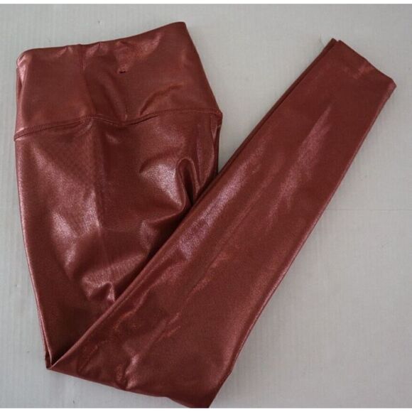 Nike Women's Sz XS Red Metallic Nike One Icon Clash 7/8 Tight Fit Leggings $85 - Picture 8 of 11